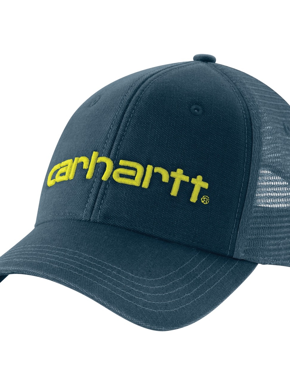 Carhartt Dark Teal Baseball Cap Logo Embroidery Graphic Mesh-Back Men’s One Size